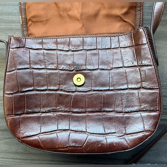 Fossil Crossbody Brown Leather Bag - Picture 4 of 8